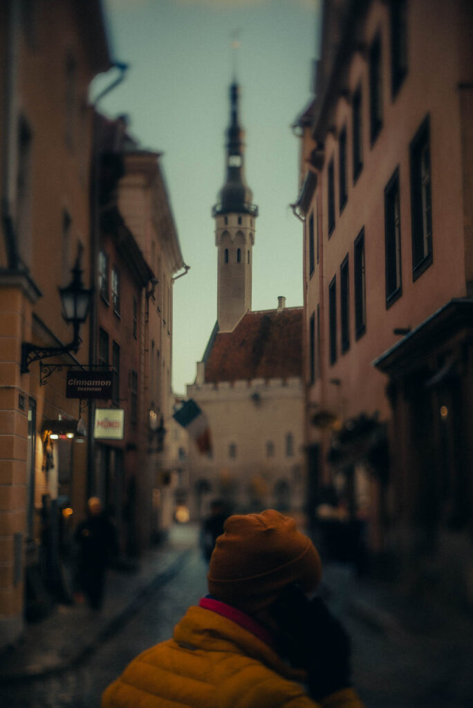 Tallinn Old Town tilt lens